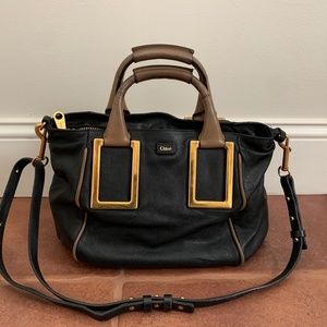 Authentic Chloe Ethel Black Leather 2-way